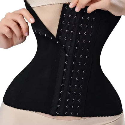 Qtree Dress Slimming Waist Trainer Belt Shapewear Women Belly Cincher Body Shaper Fat Compression Strap Girdles Firm Hook Corset