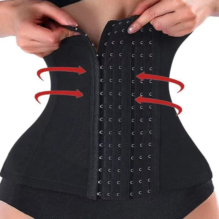 Body Shaper Waist Trainer Belt (With Strap Girdles Firm Hook Corset)